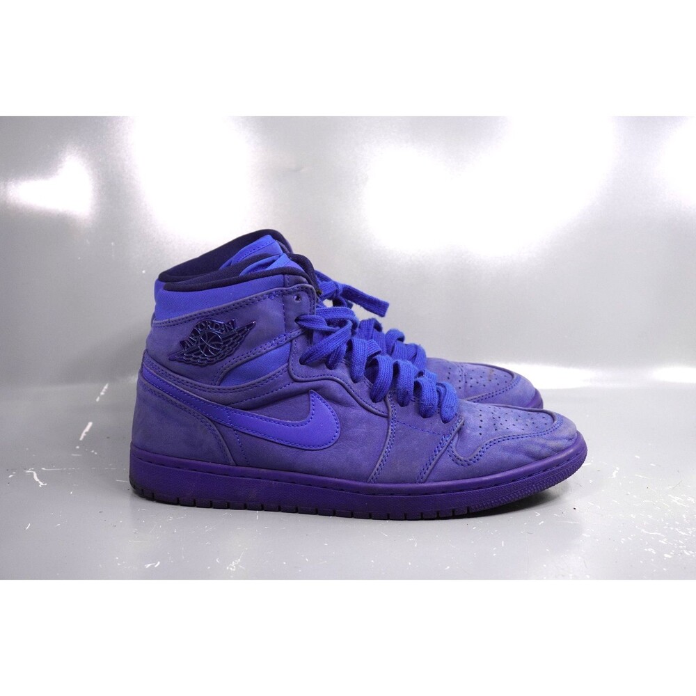 Nike Air Jordan 1 Retro High AH7389-400 Premium Blue Suede Women's 9 Men's 7.5